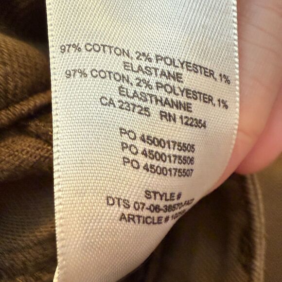 Women Aritzia Wilfred Free Twostep Flare Pant Gd Rustical Brown Green Size 4 - Picture 5 of 9